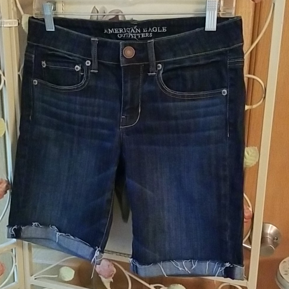 American Eagle Outfitters Denim Cuffed Shorts